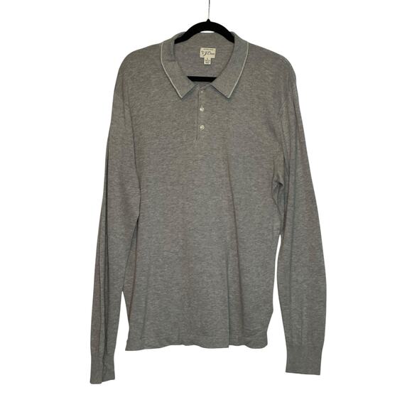 Banana Republic gray long sleeves polo shirt size Large - Picture 7 of 10